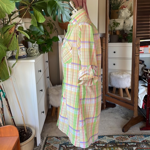 Vintage Stuart Randolph plaid dress - Picture 3 of 7